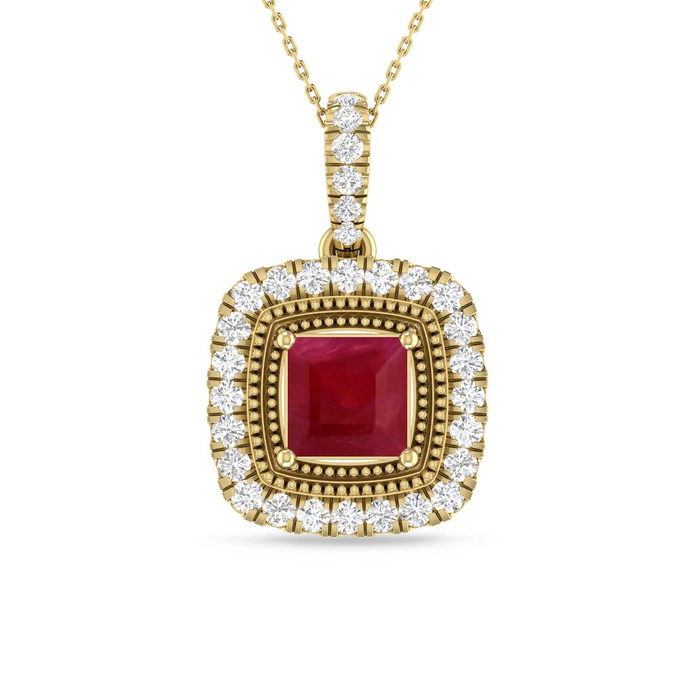 Yellow Gold - Ruby