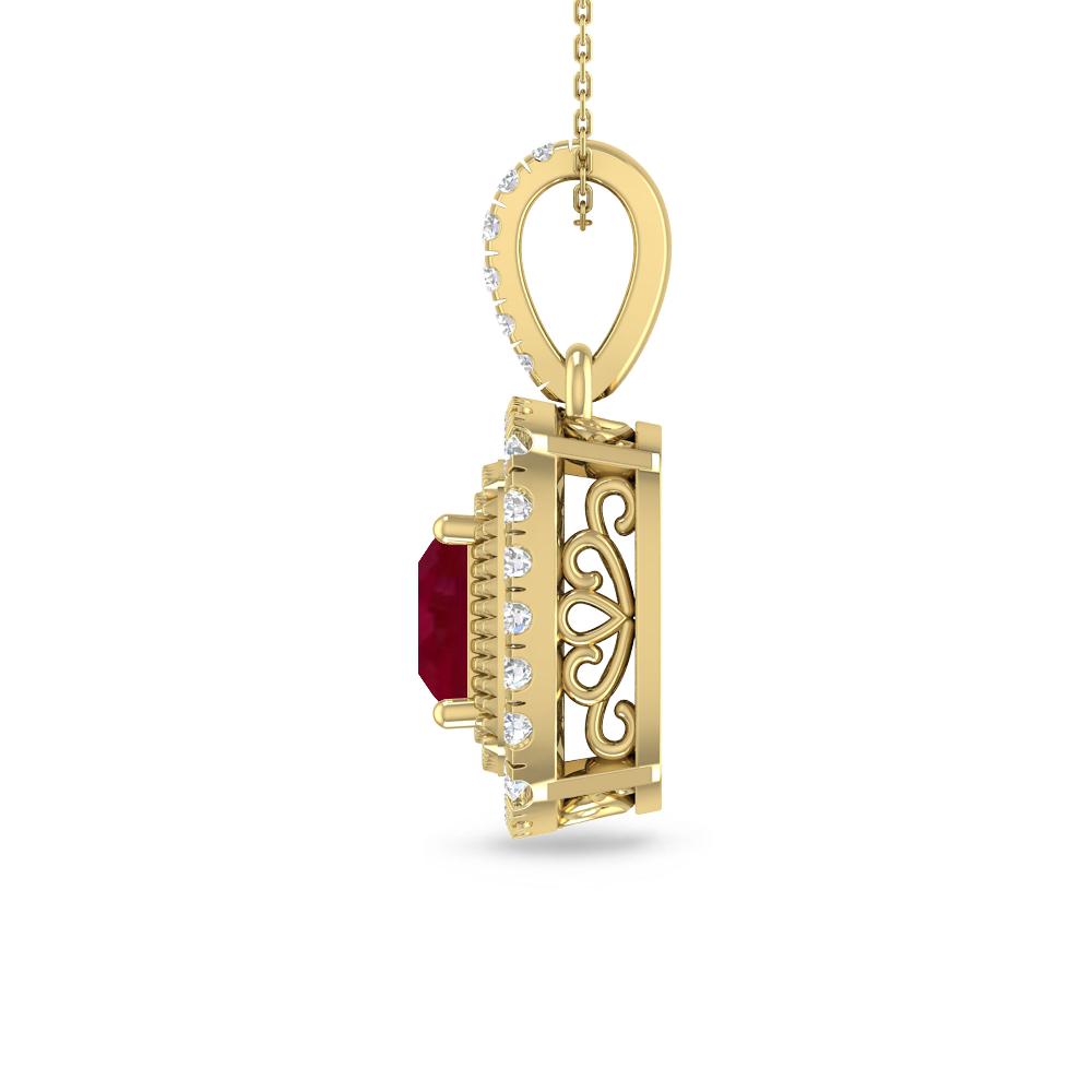 Yellow Gold - Ruby