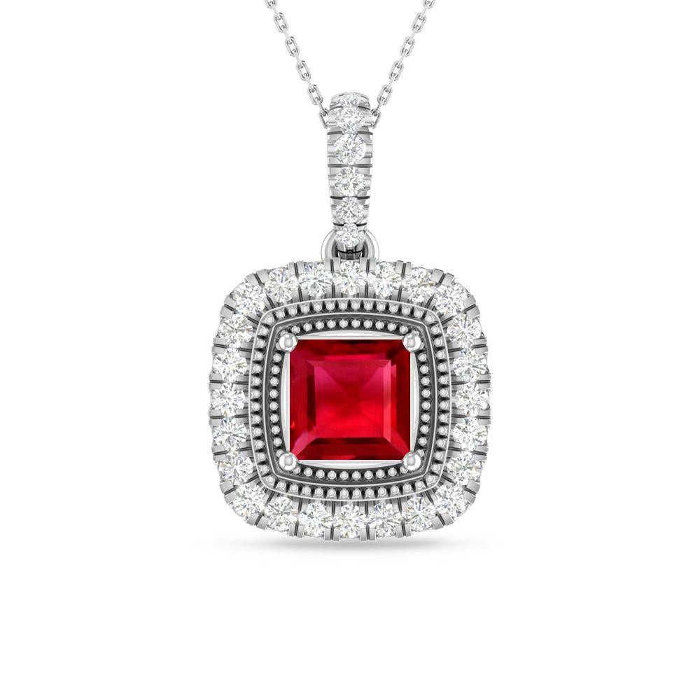 White Gold - Ruby