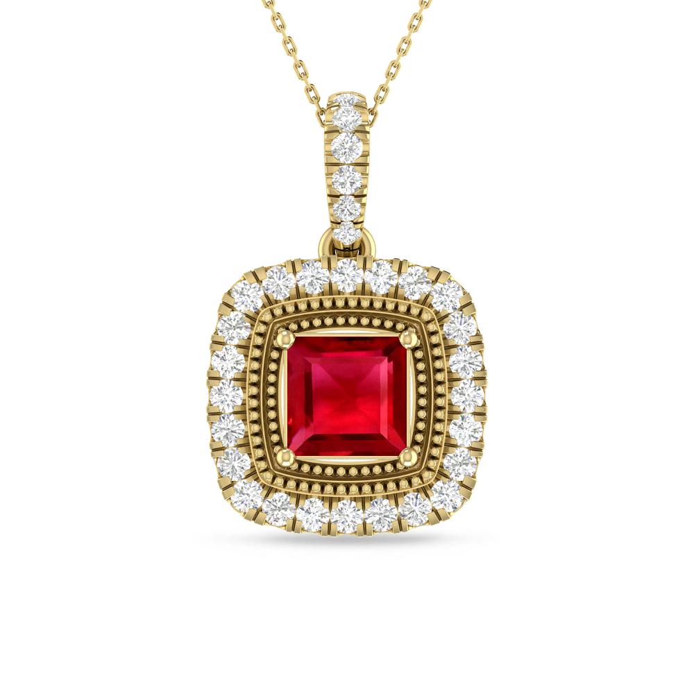 Yellow Gold - Ruby