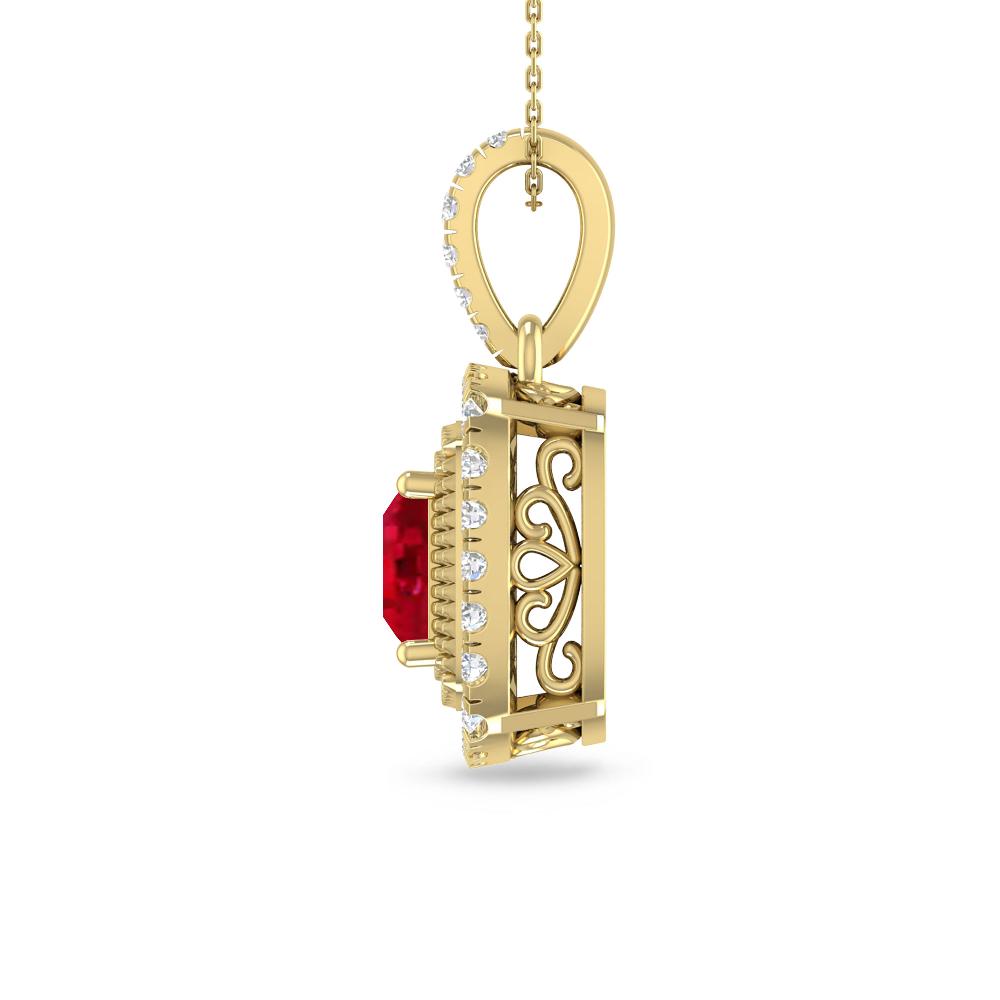 Yellow Gold - Ruby