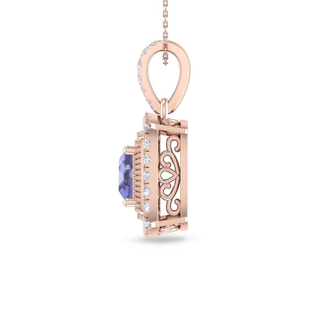 Rose Gold - Tanzanite