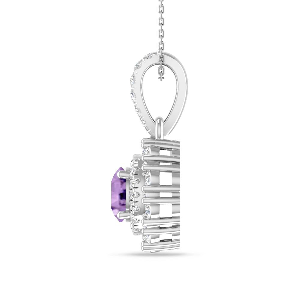 White Gold - Amethyst