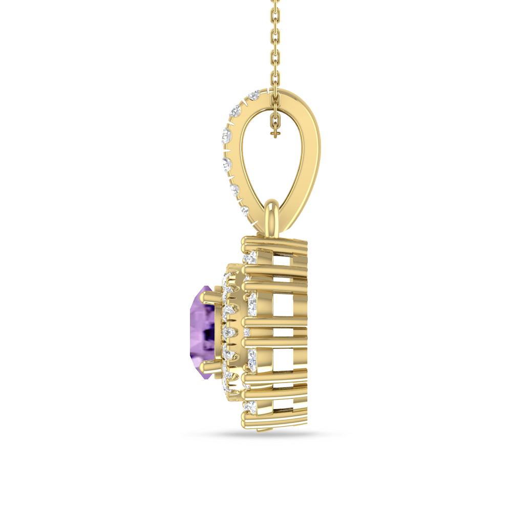 Yellow Gold - Amethyst