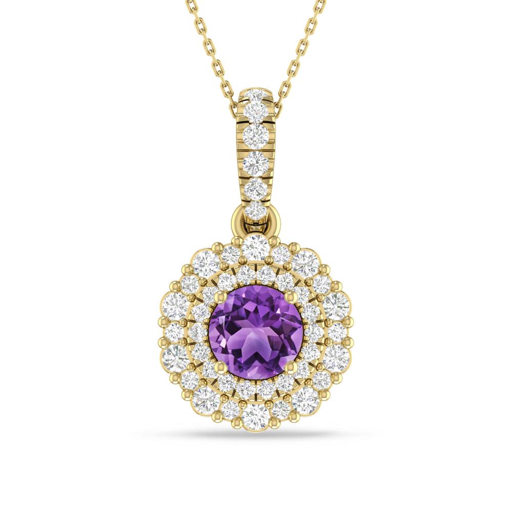 Yellow Gold - Amethyst