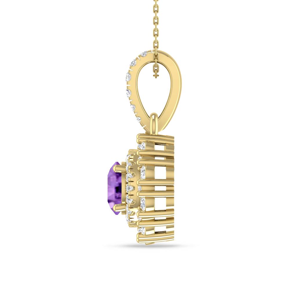 Yellow Gold - Amethyst