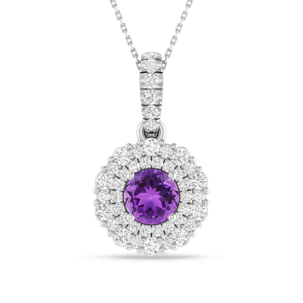 White Gold - Amethyst