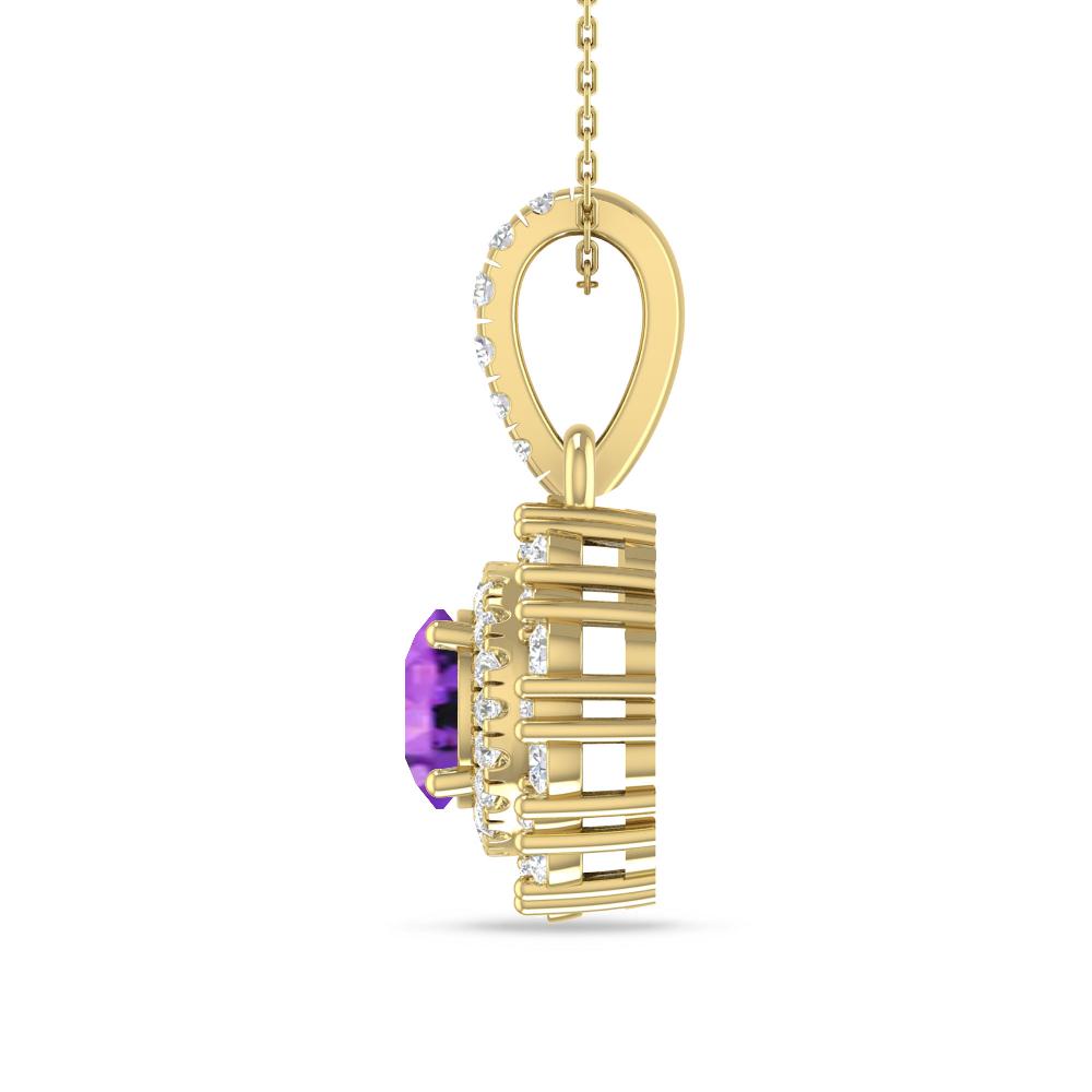 Yellow Gold - Amethyst