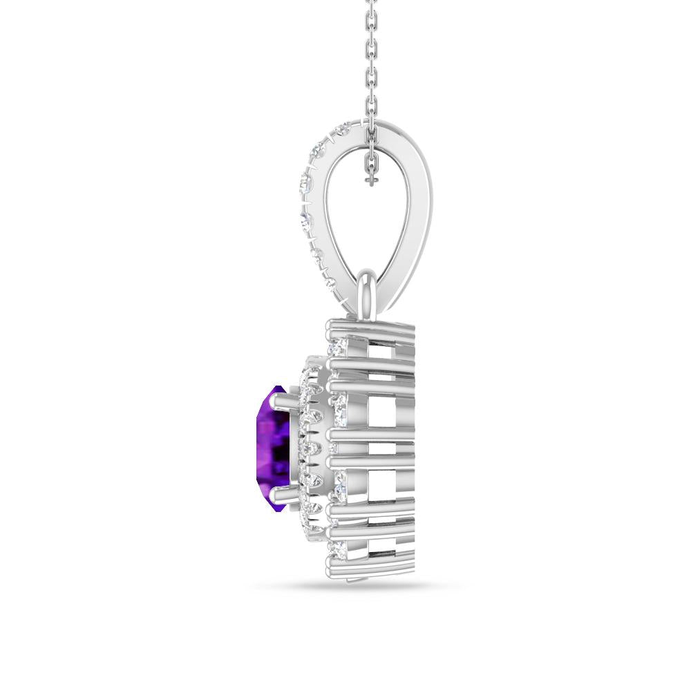 White Gold - Amethyst