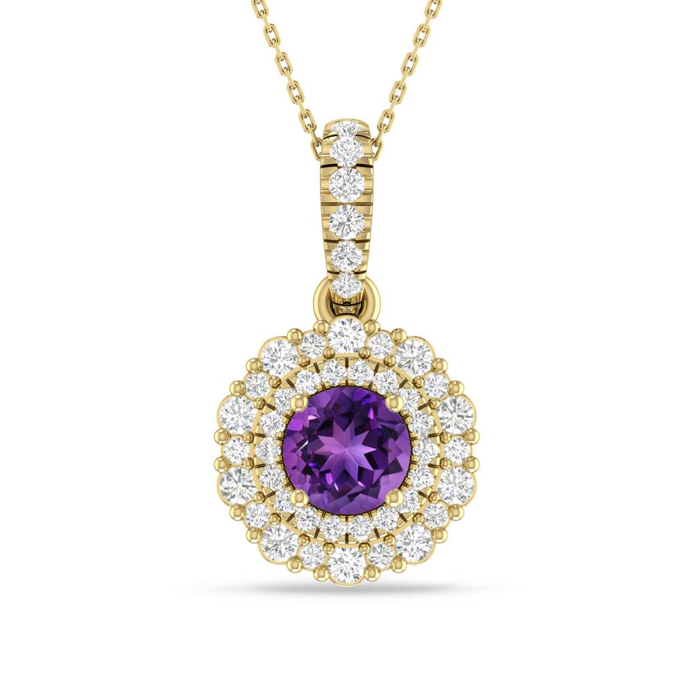 Yellow Gold - Amethyst