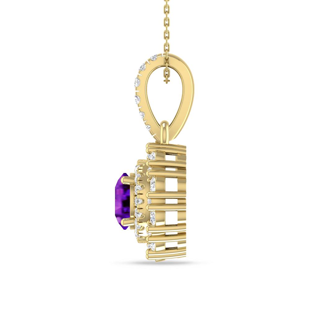 Yellow Gold - Amethyst