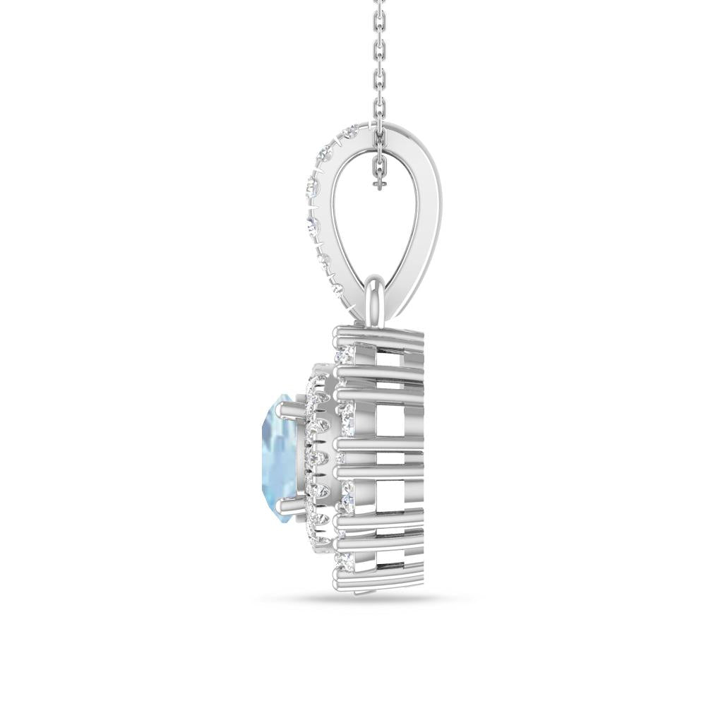 White Gold - Aquamarine