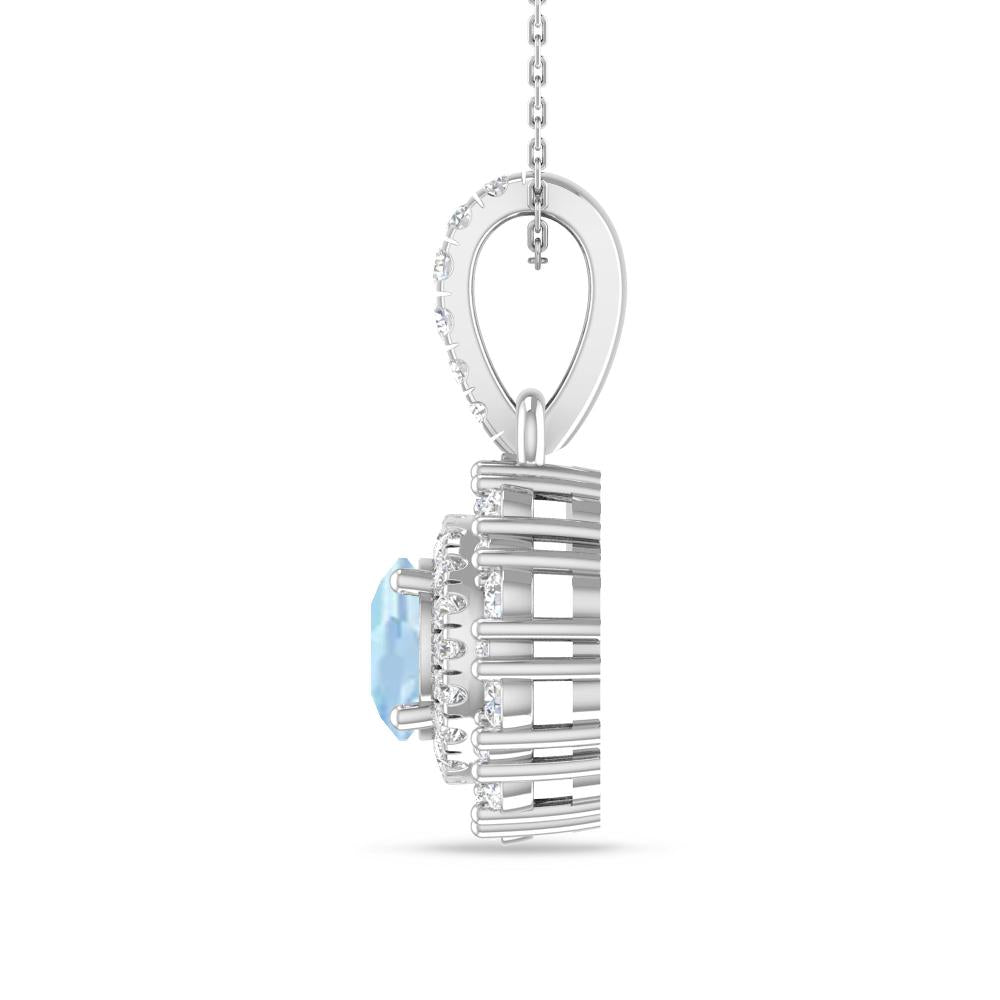 White Gold - Aquamarine