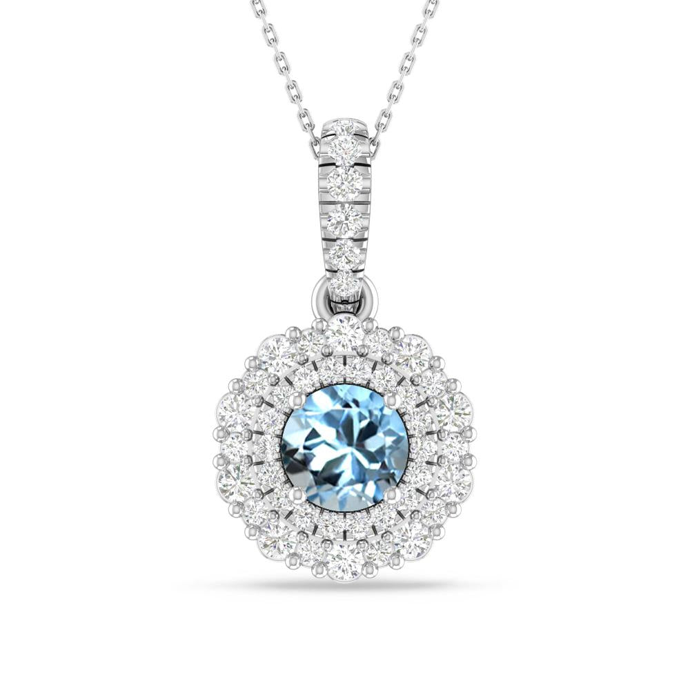 White Gold - Aquamarine