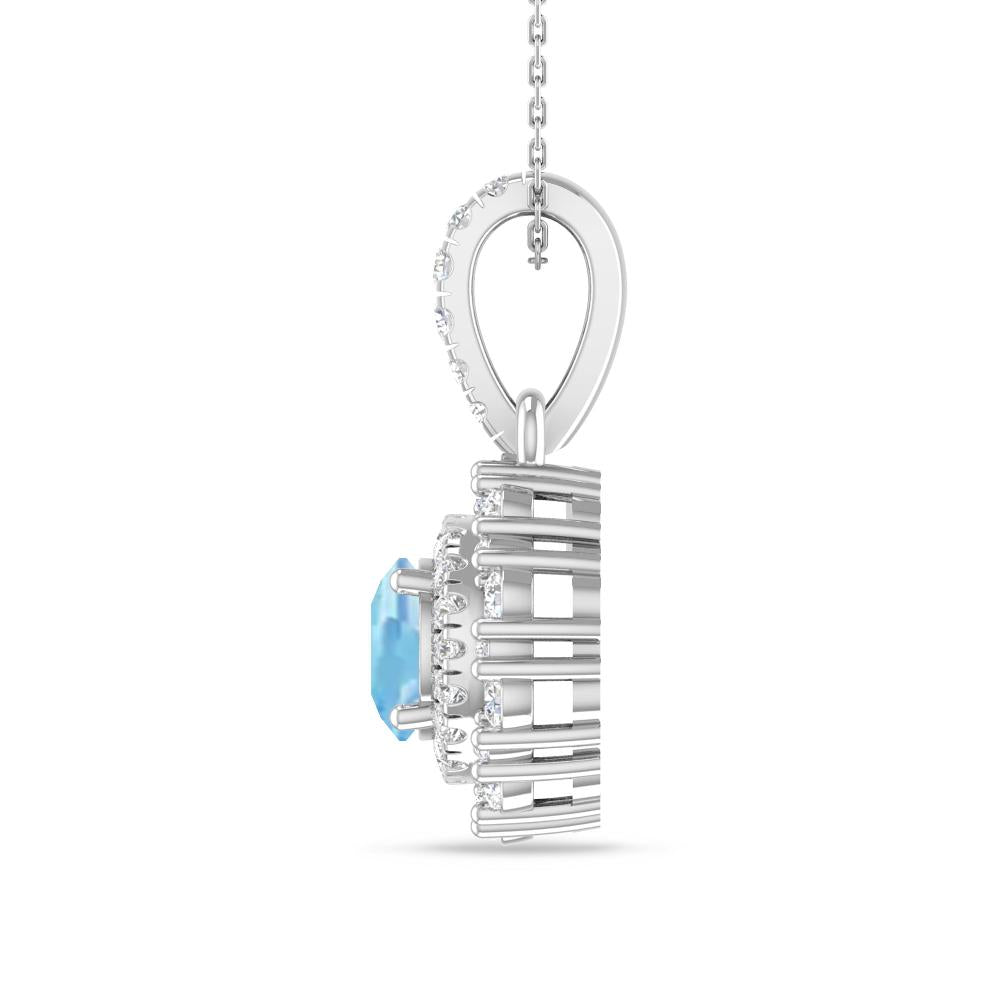 White Gold - Aquamarine