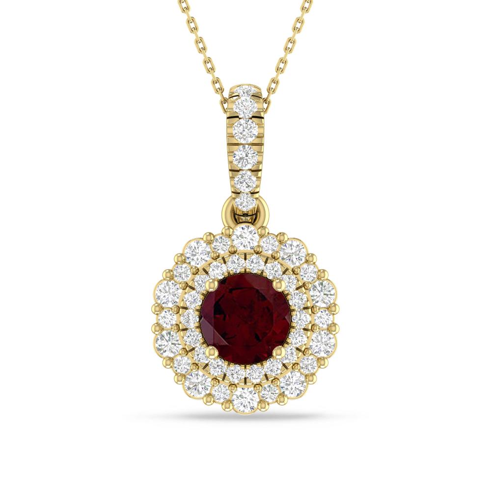 Yellow Gold - Garnet