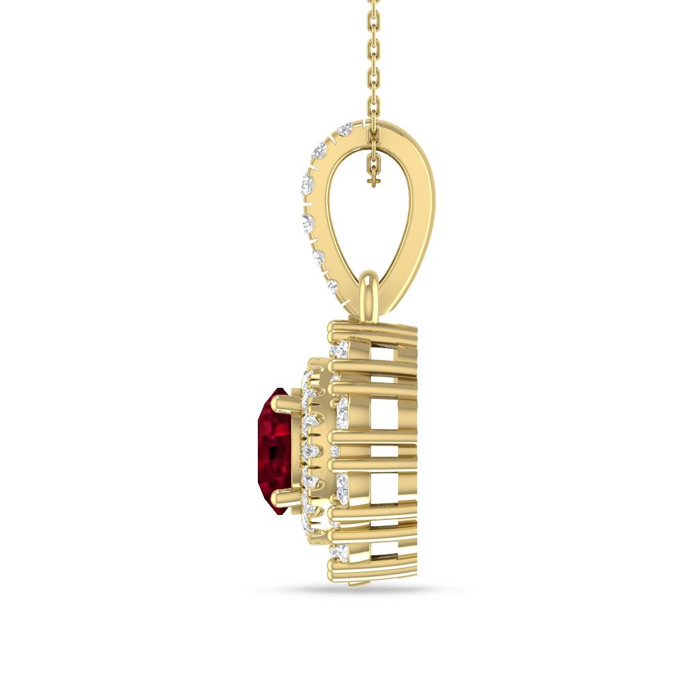 Yellow Gold - Garnet