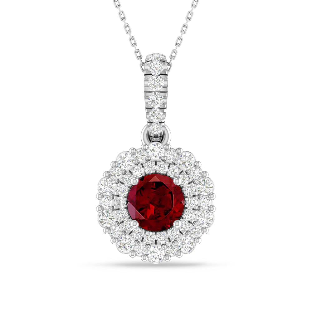 White Gold - Garnet