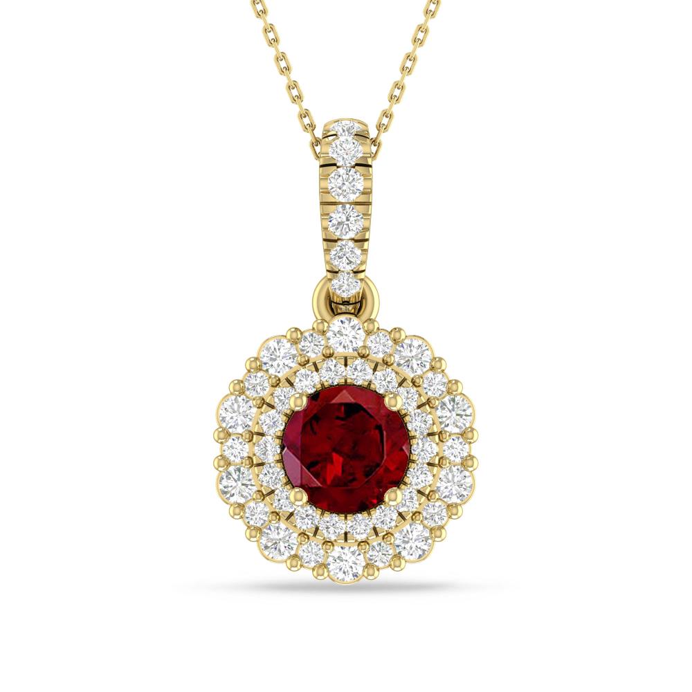 Yellow Gold - Garnet