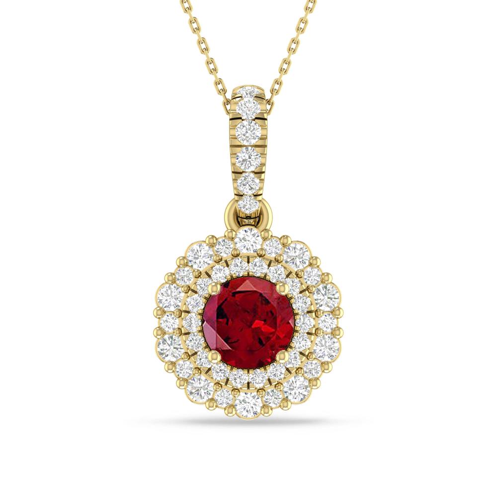 Yellow Gold - Garnet