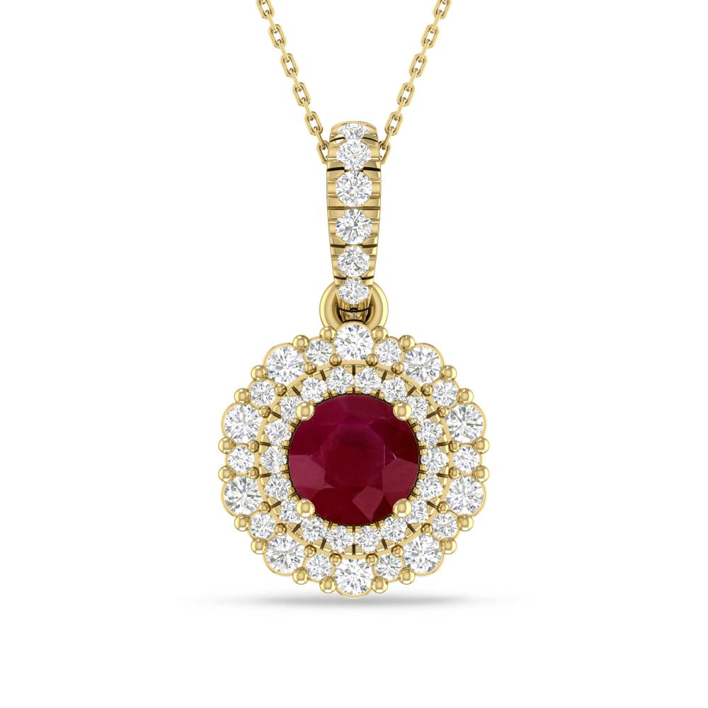 Yellow Gold - Ruby