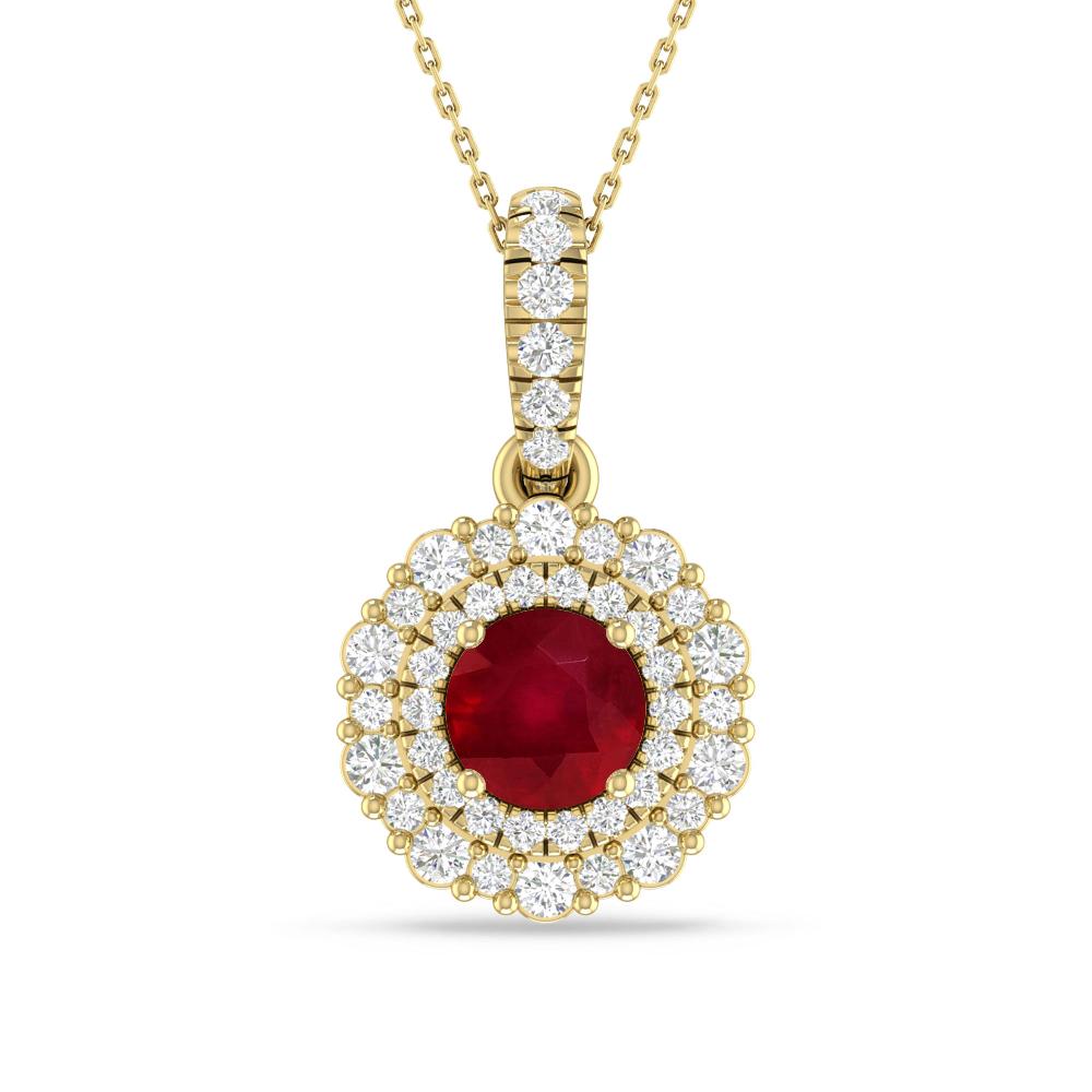 Yellow Gold - Ruby