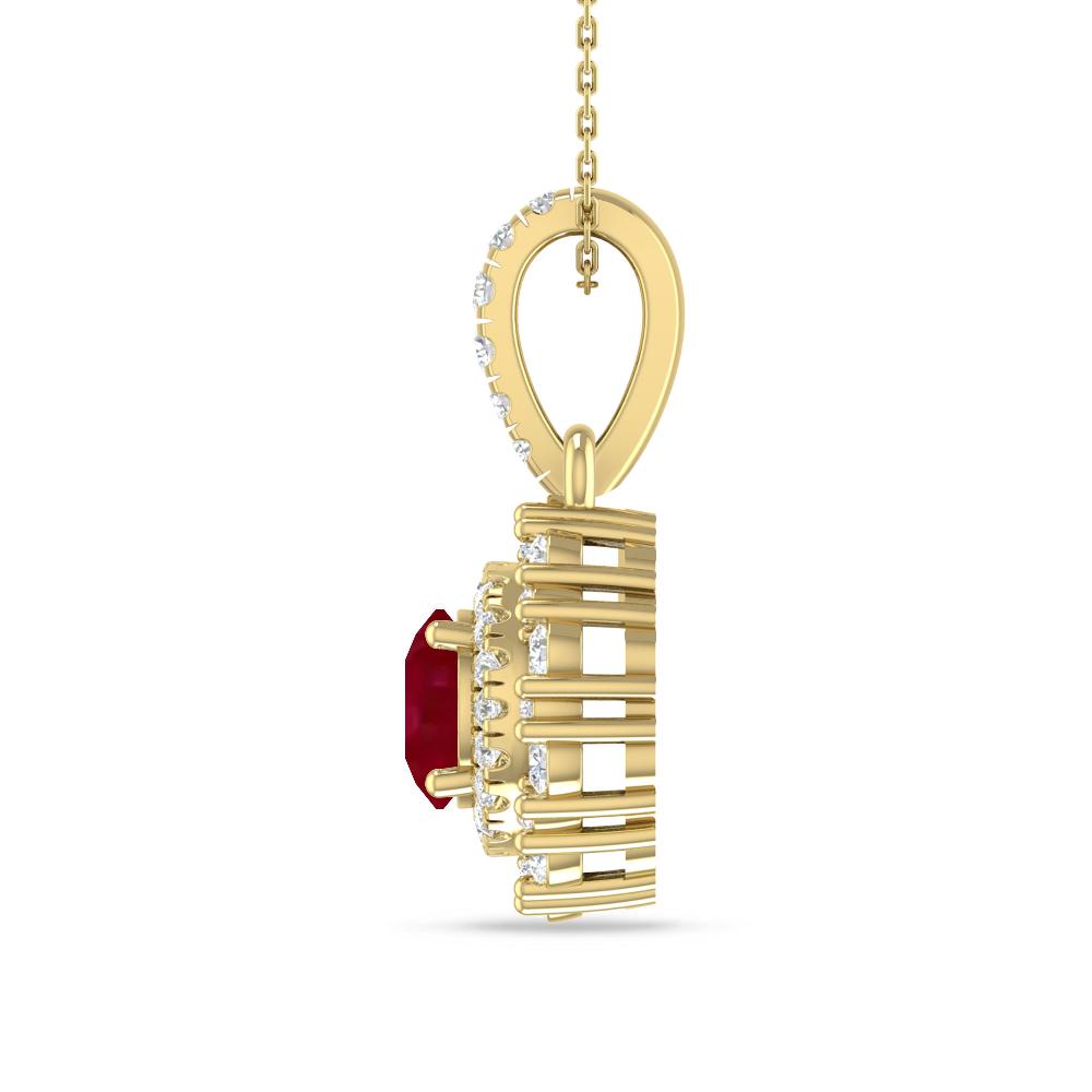 Yellow Gold - Ruby