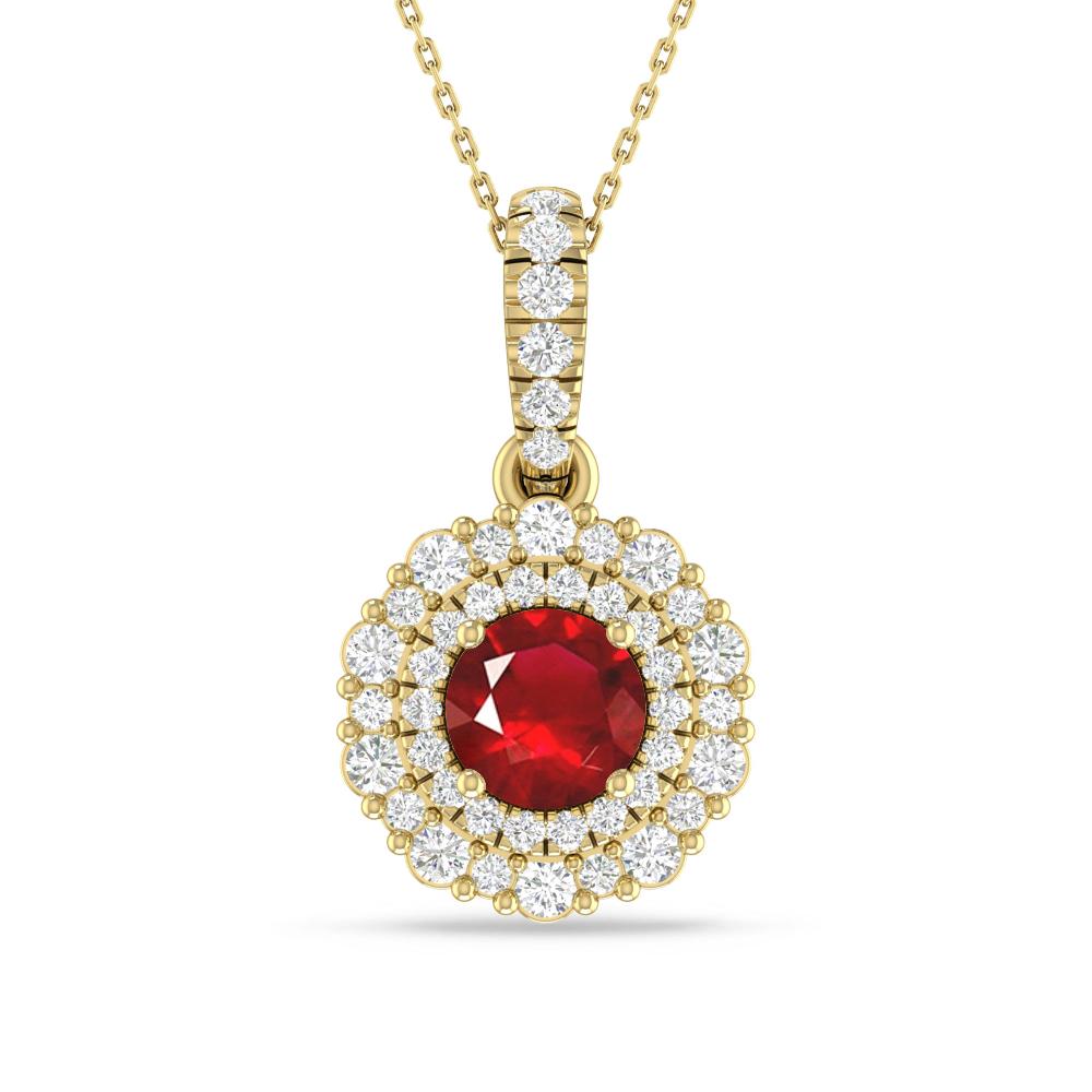 Yellow Gold - Ruby