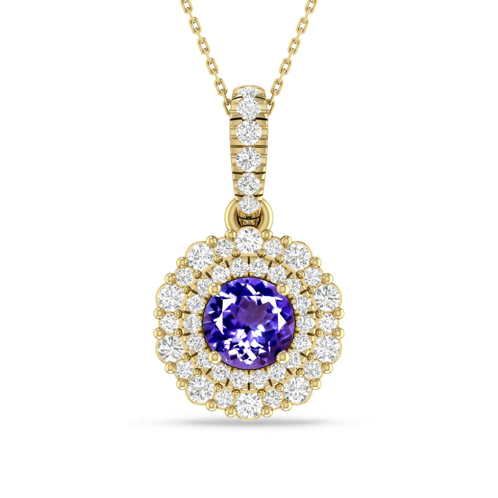 Yellow Gold - Tanzanite