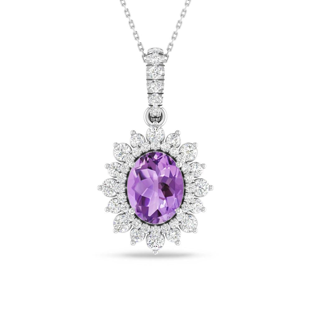 White Gold - Amethyst