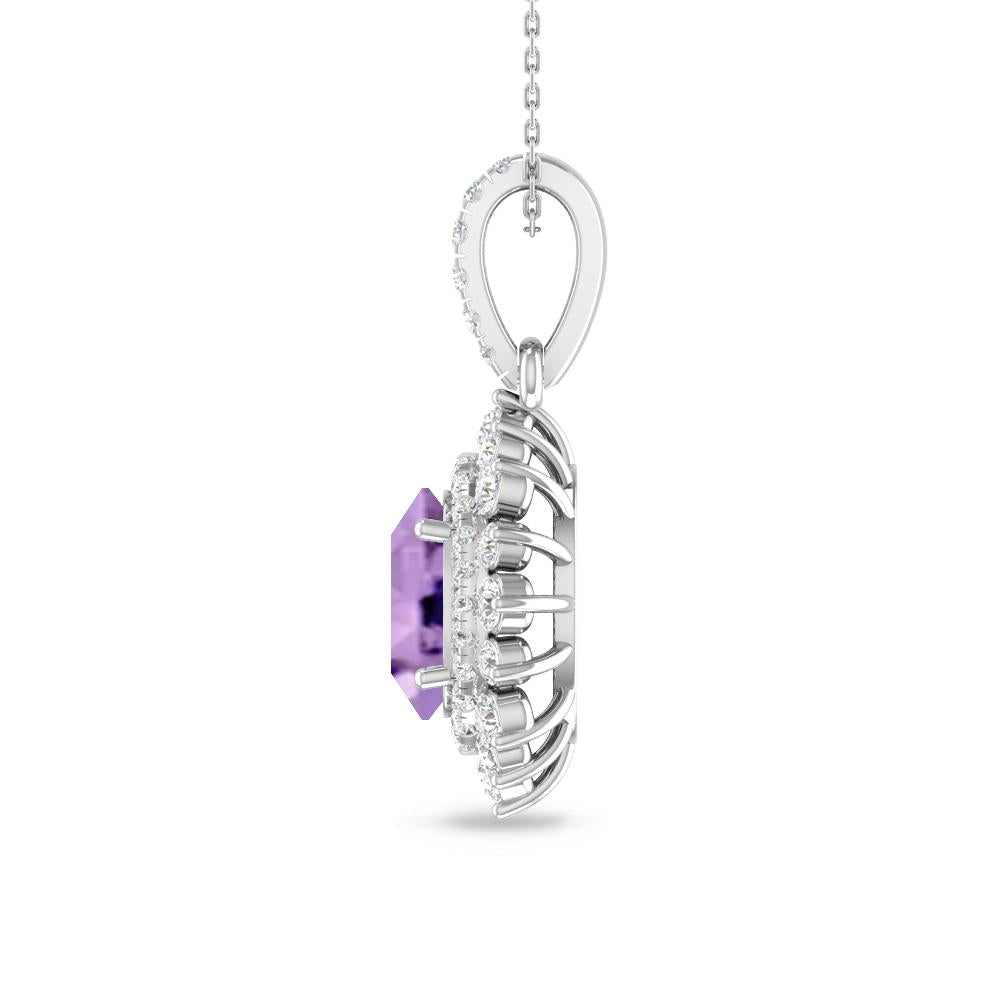 White Gold - Amethyst