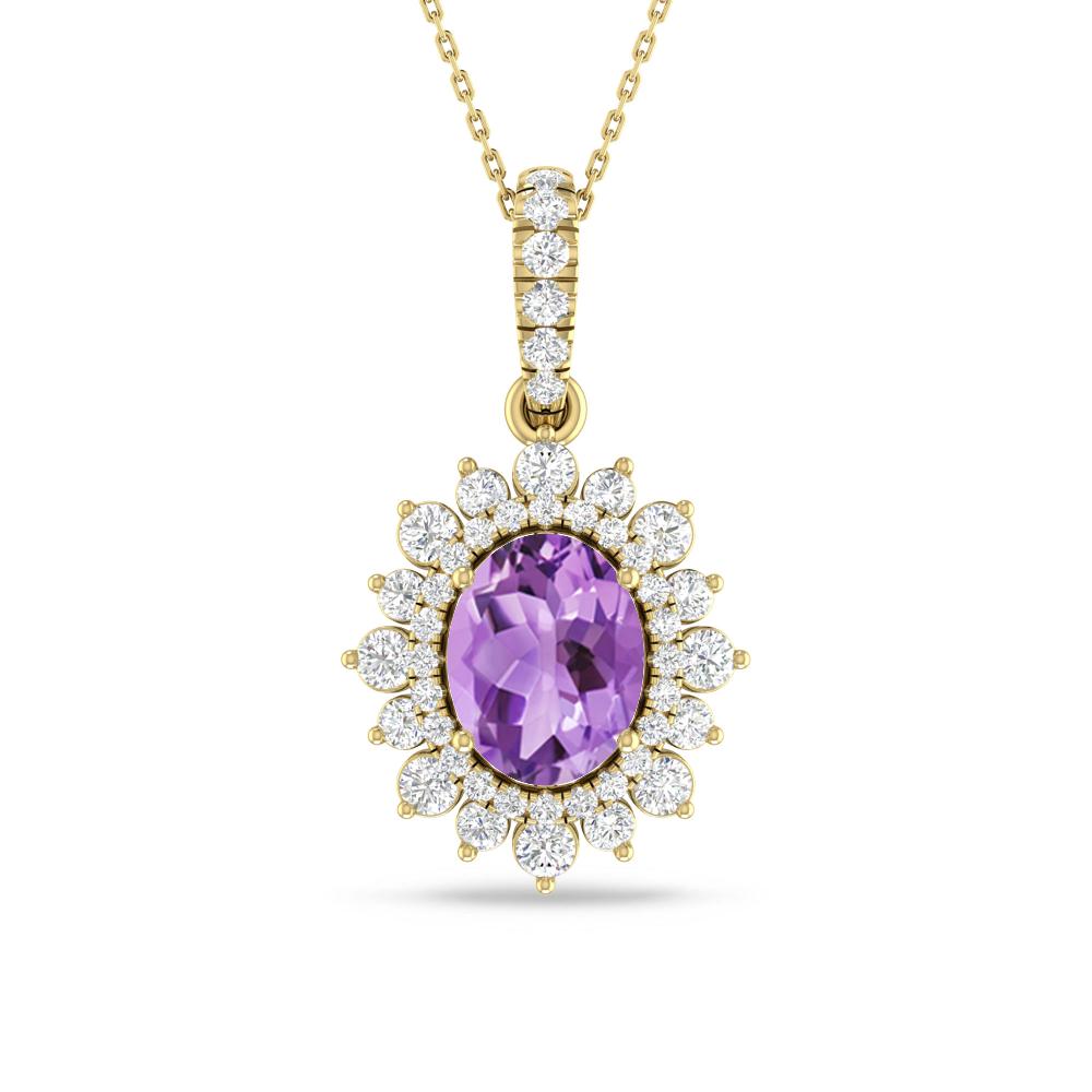 Yellow Gold - Amethyst