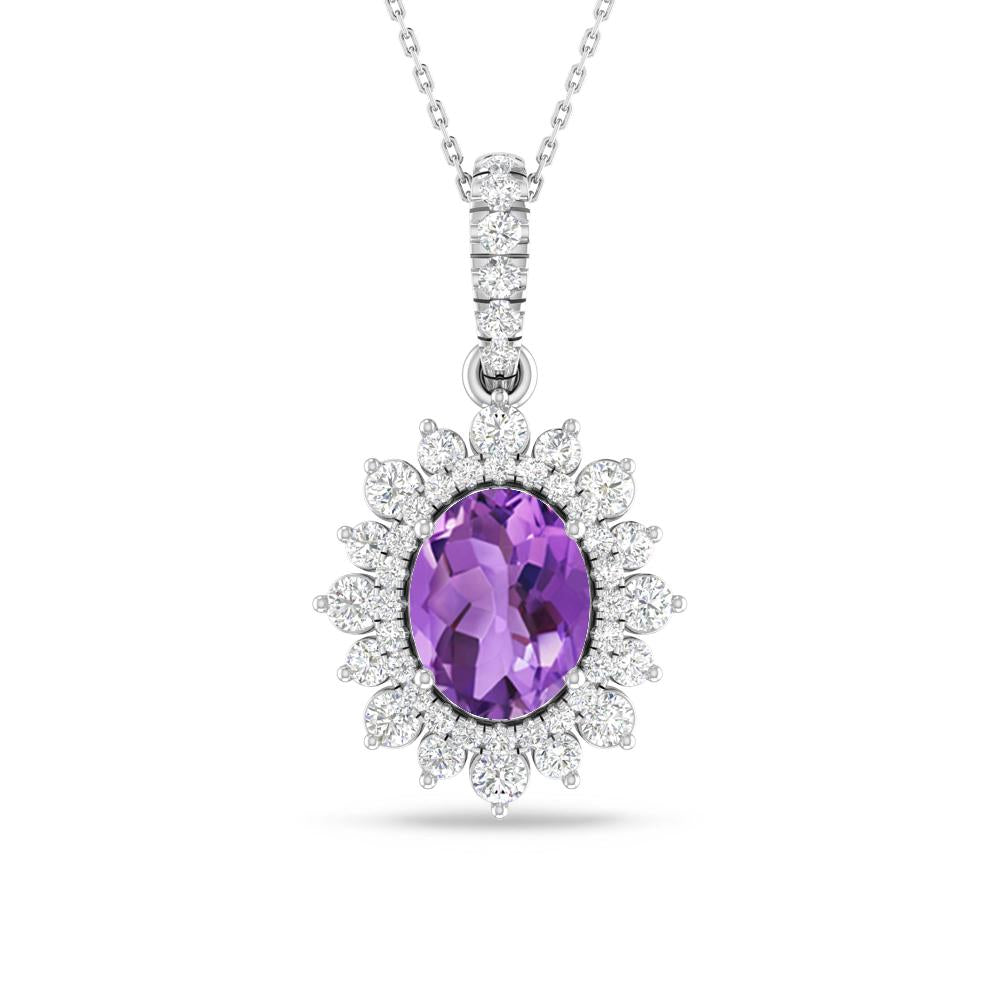White Gold - Amethyst
