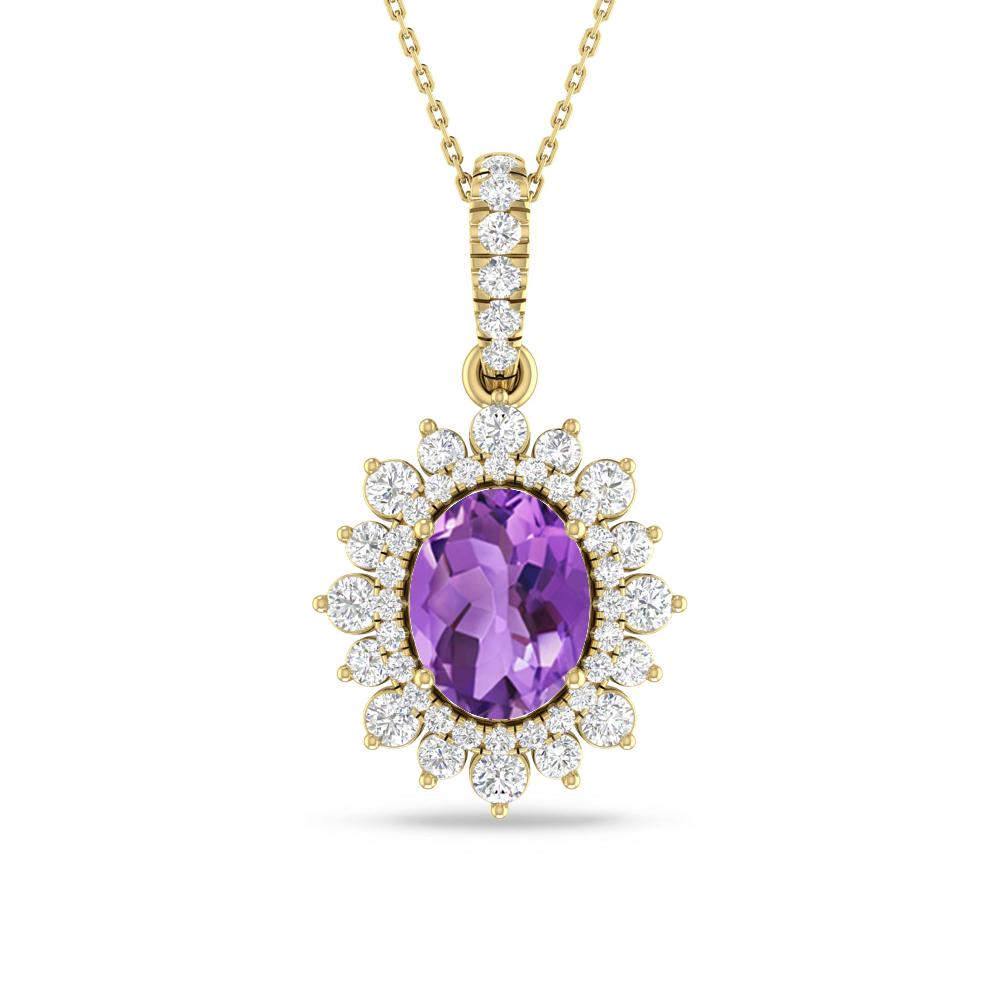 Yellow Gold - Amethyst