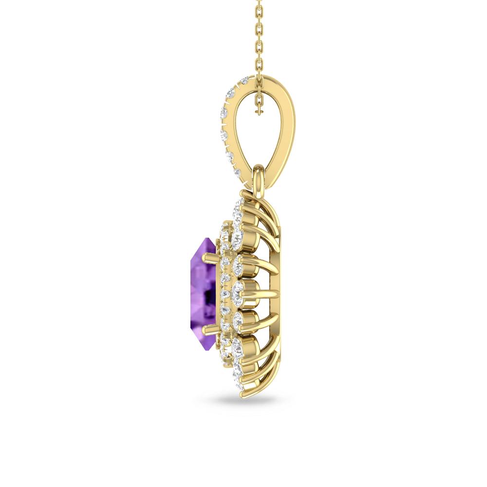Yellow Gold - Amethyst