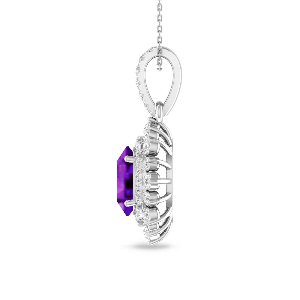 White Gold - Amethyst
