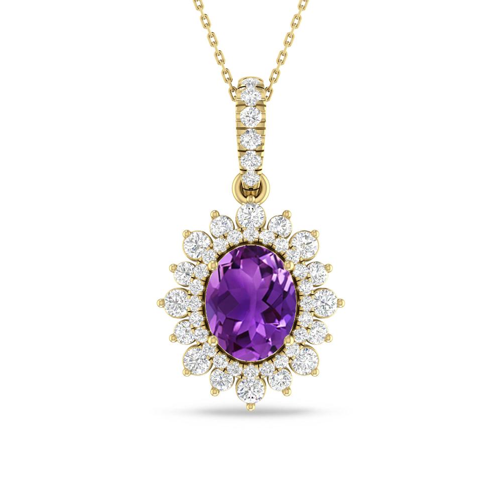 Yellow Gold - Amethyst