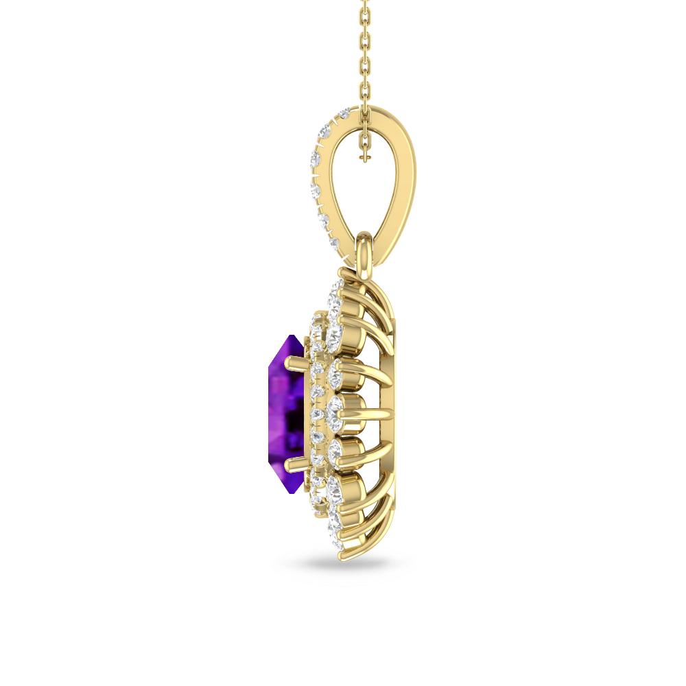 Yellow Gold - Amethyst