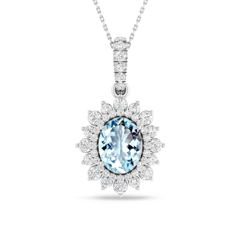 White Gold - Aquamarine