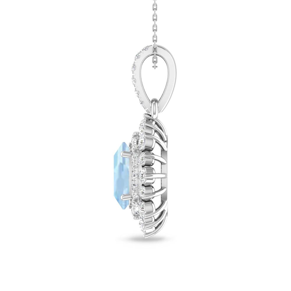 White Gold - Aquamarine