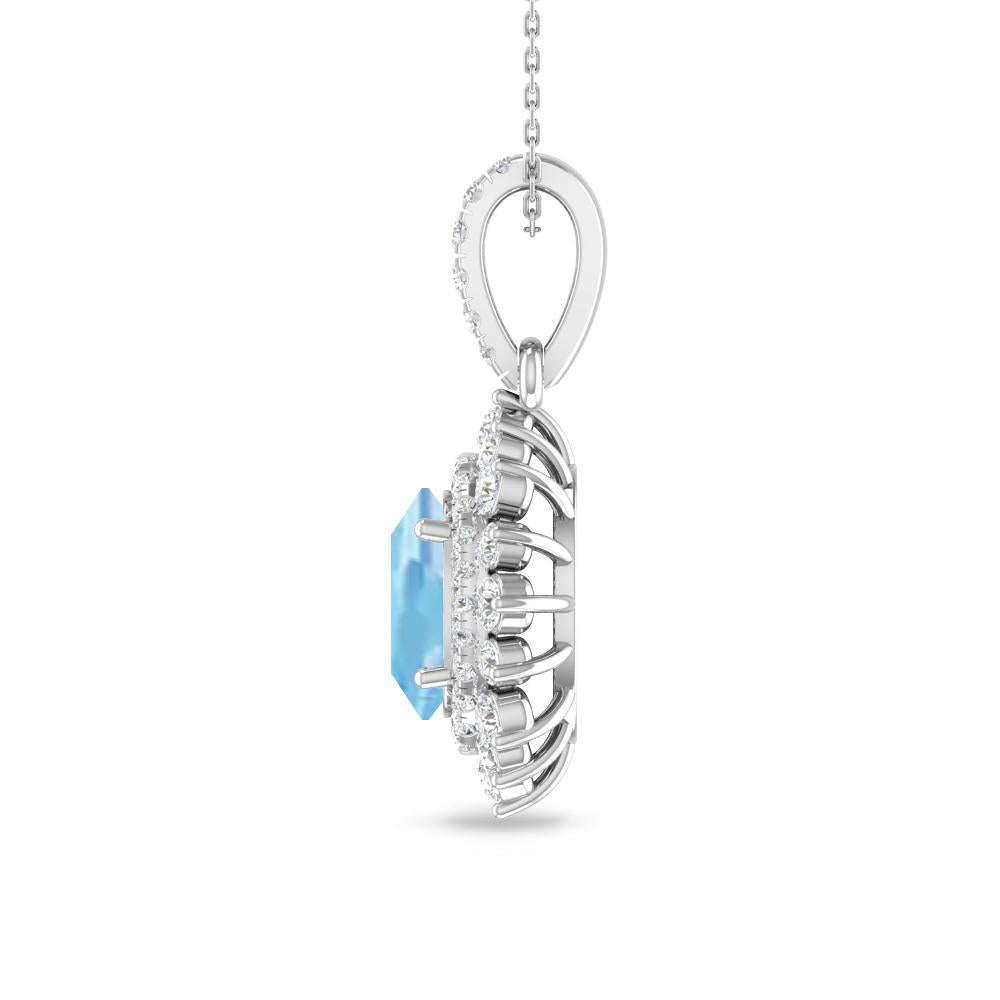White Gold - Aquamarine