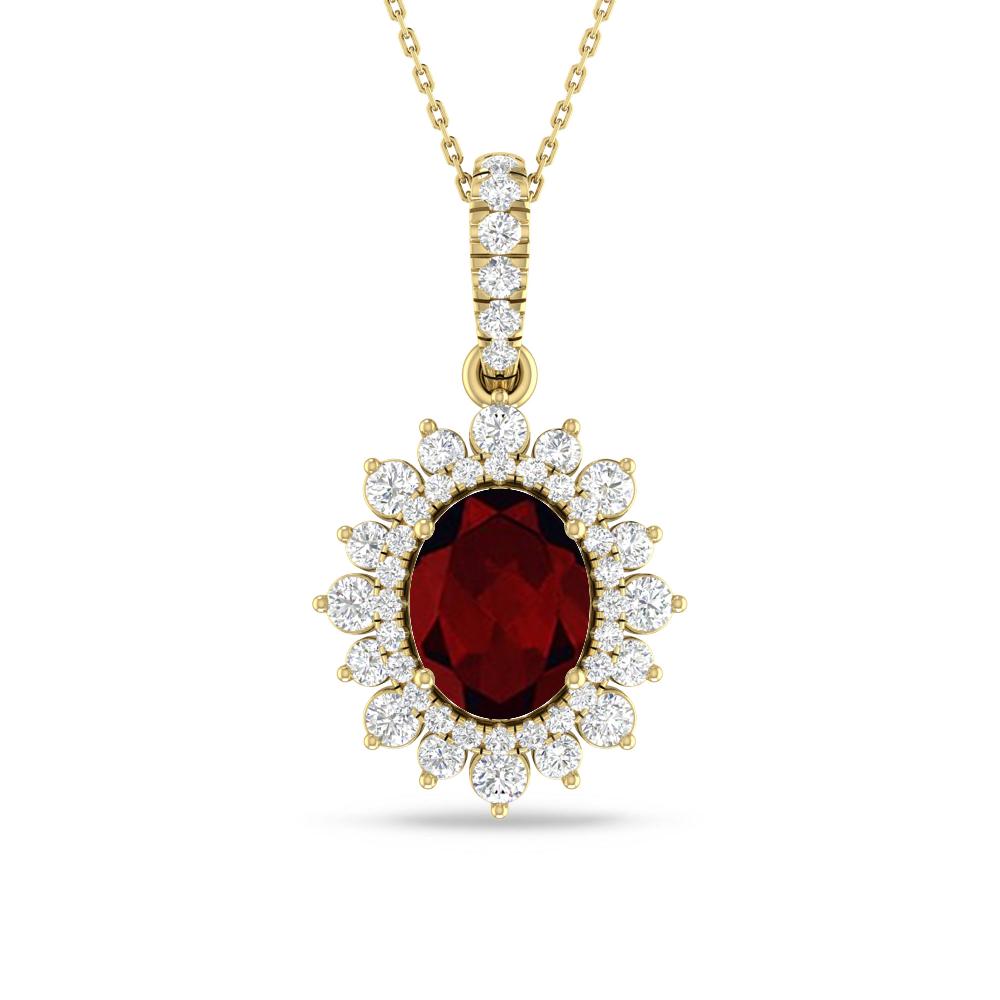 Yellow Gold - Garnet