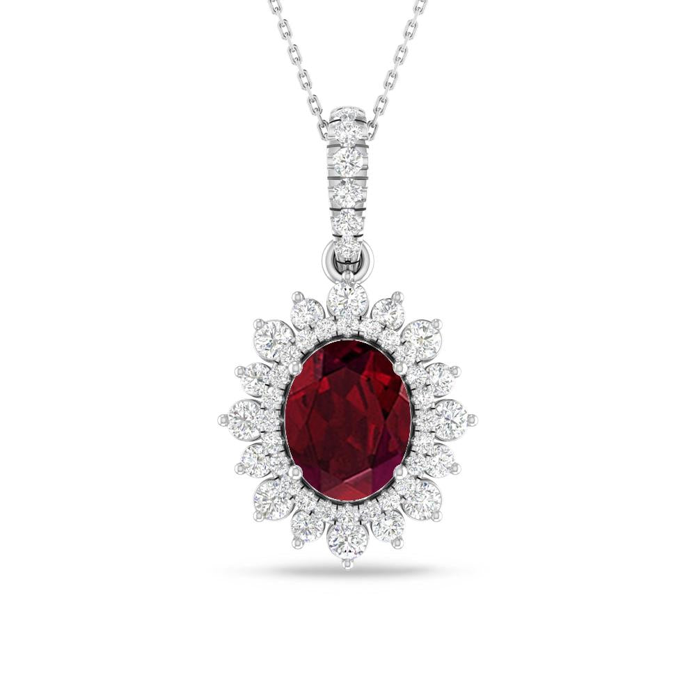White Gold - Garnet