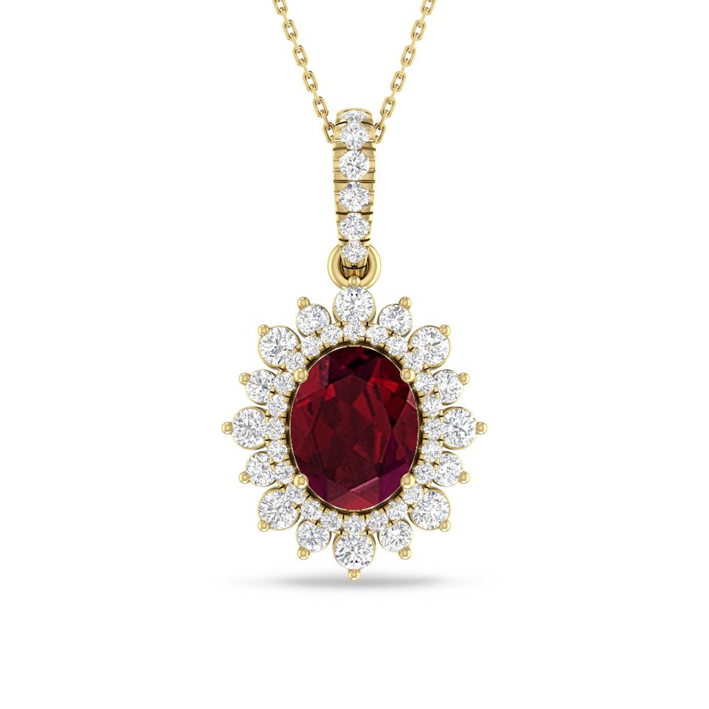 Yellow Gold - Garnet