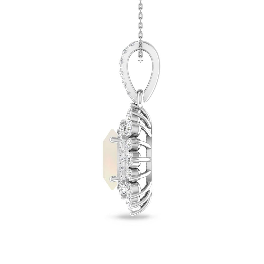 White Gold - Opal