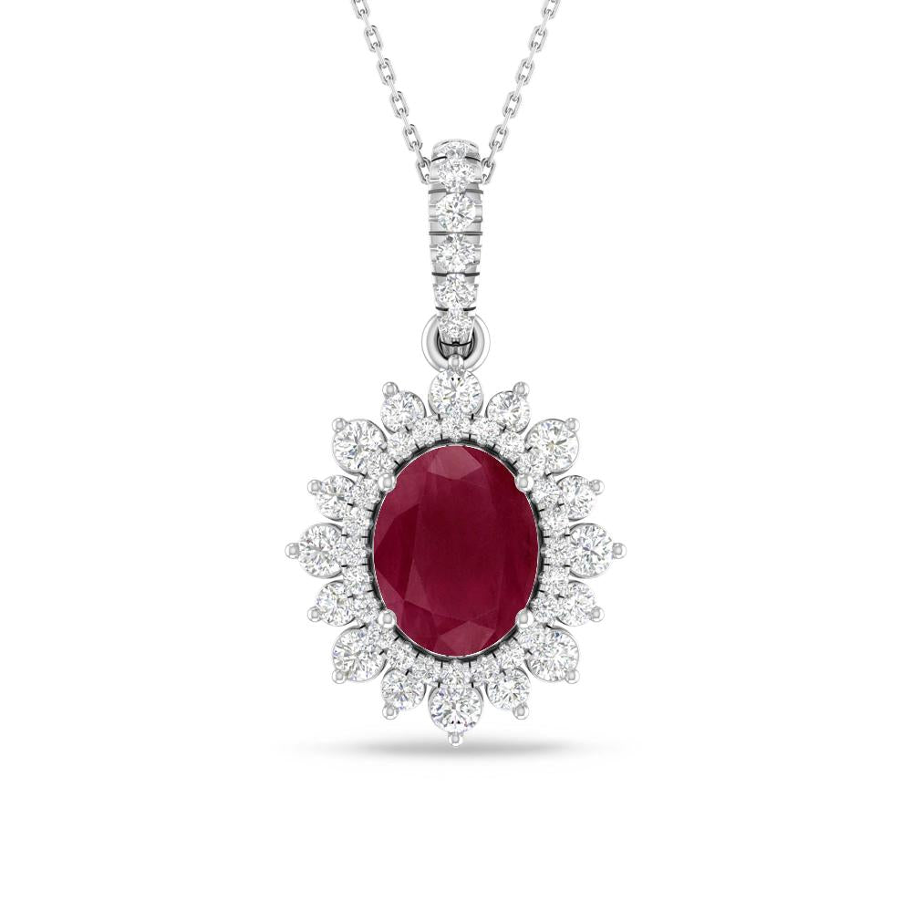 White Gold - Ruby