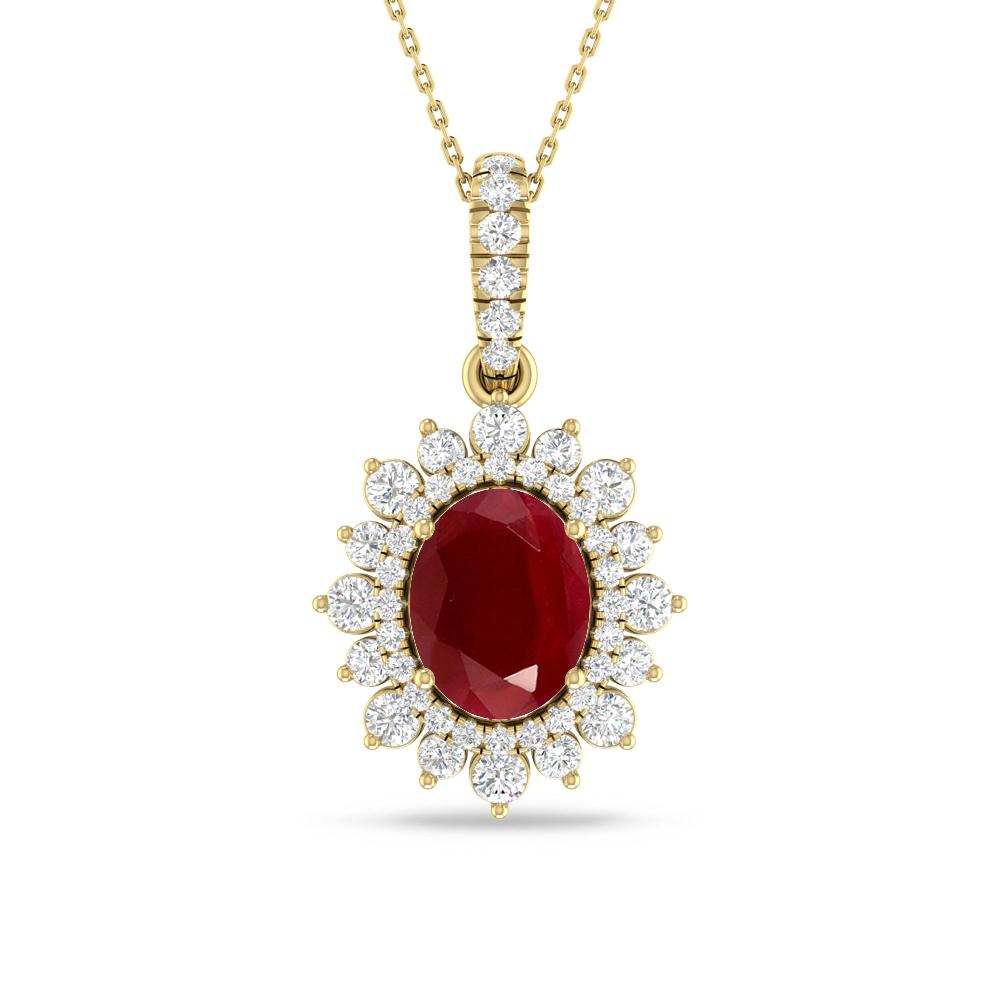 Yellow Gold - Ruby