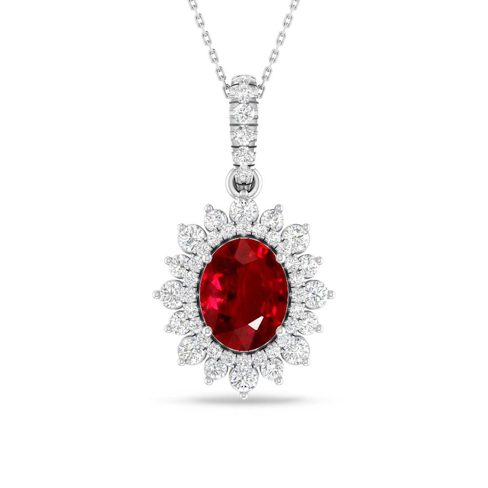 White Gold - Ruby