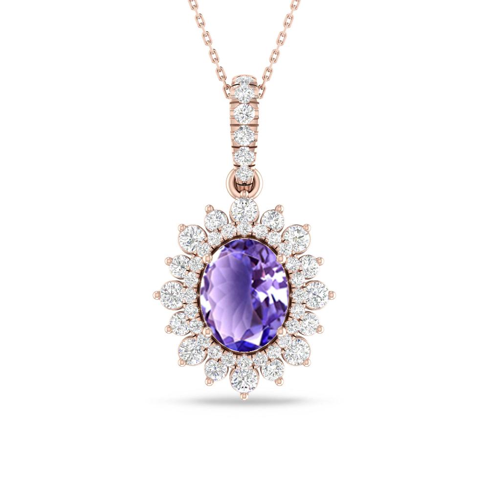 Rose Gold - Tanzanite
