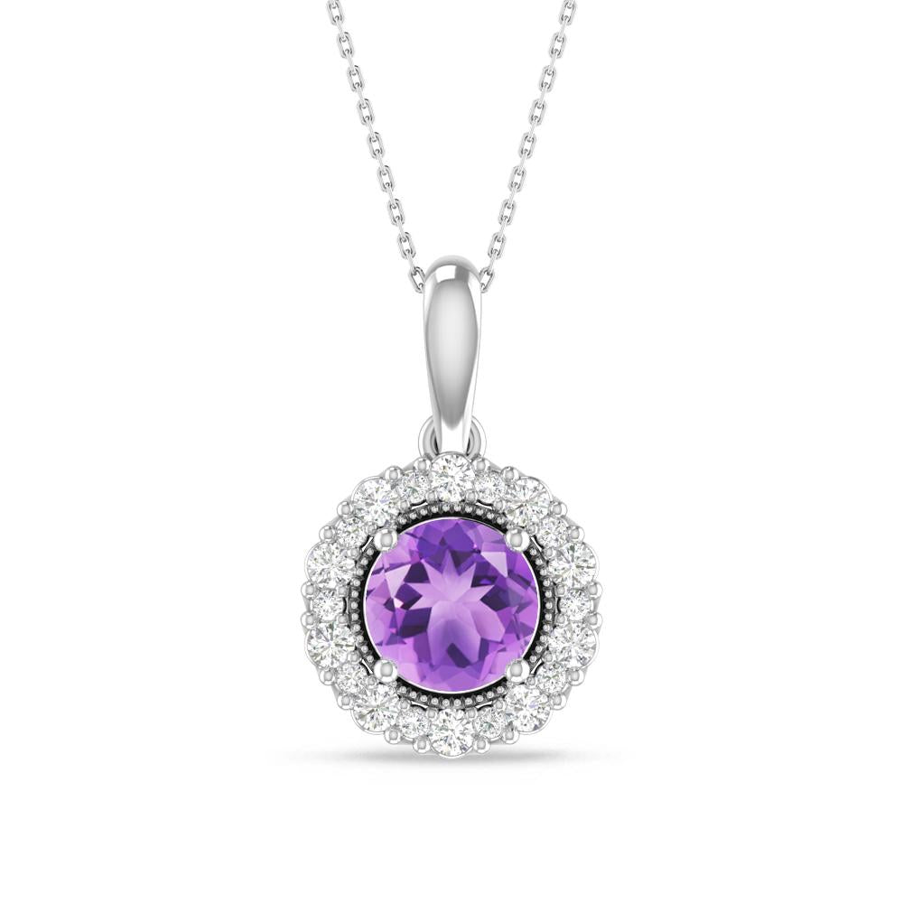 White Gold - Amethyst